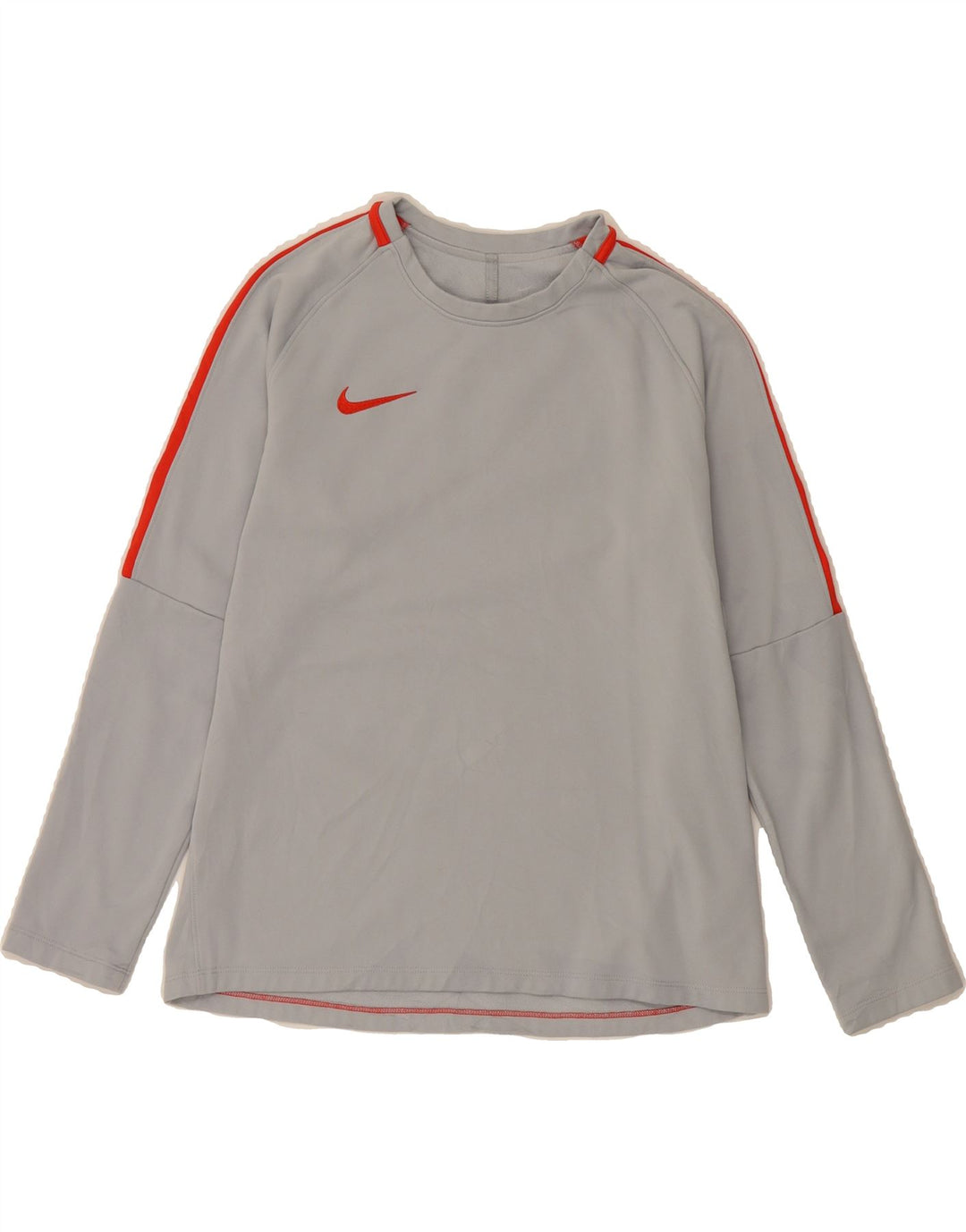 Женский топ NIKE Dri Fit с длинным рукавом UK 14, средний серый полиэстер