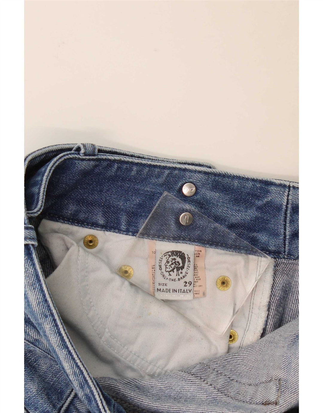 Женские потертые джинсы Diesel Bootcut W29 L29, синий хлопок