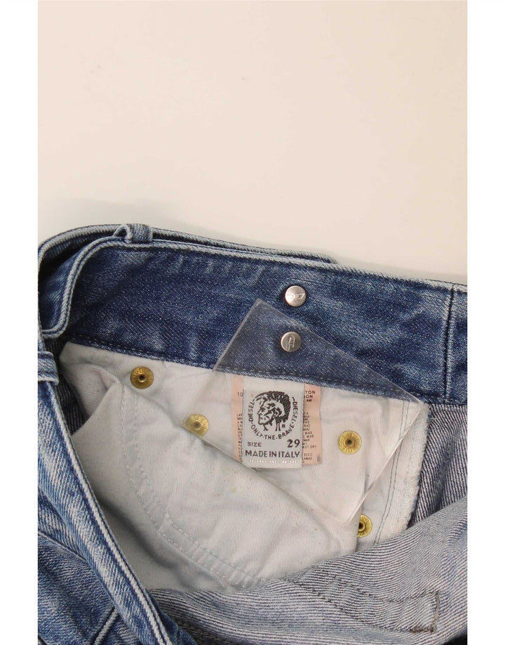 Женские потертые джинсы Diesel Bootcut W29 L29, синий хлопок