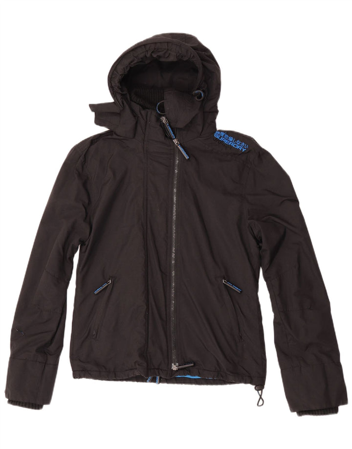 Женская ветровка с рисунком Superdry UK 14, средний черный