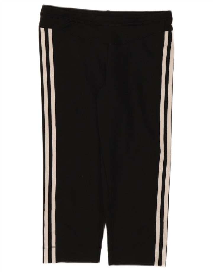 Женские спортивные брюки-капри Adidas Climalite UK 14, средние, черные