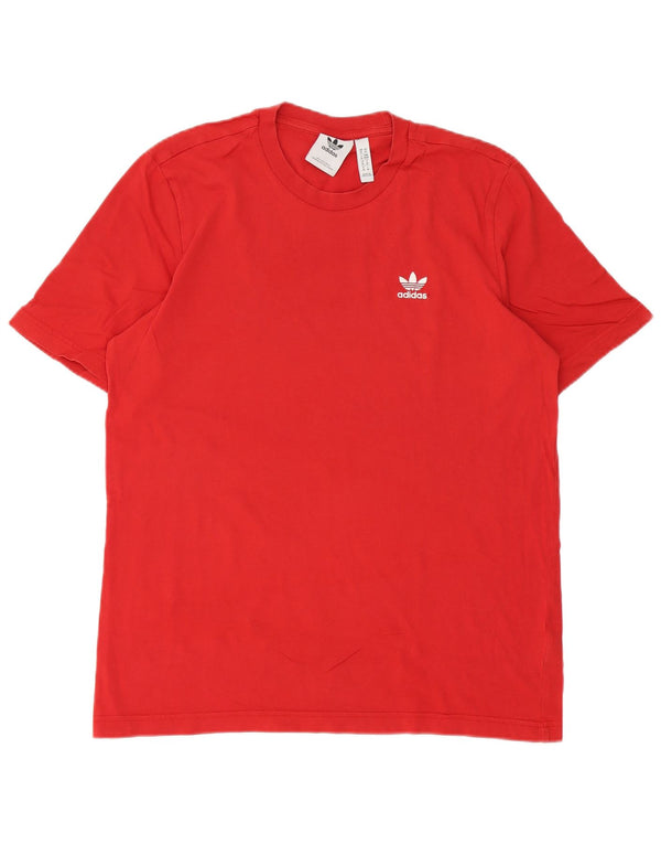 Adidas Мужская футболка с коротким рукавом Top Medium Red Cotton Sports