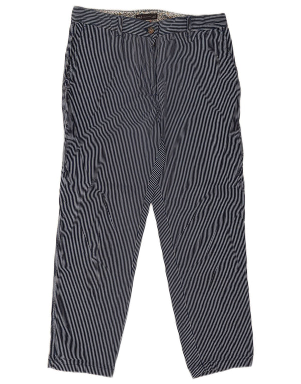 Женские укороченные брюки Marks & Spencer UK 12 Medium W30 L26 Темно-синие