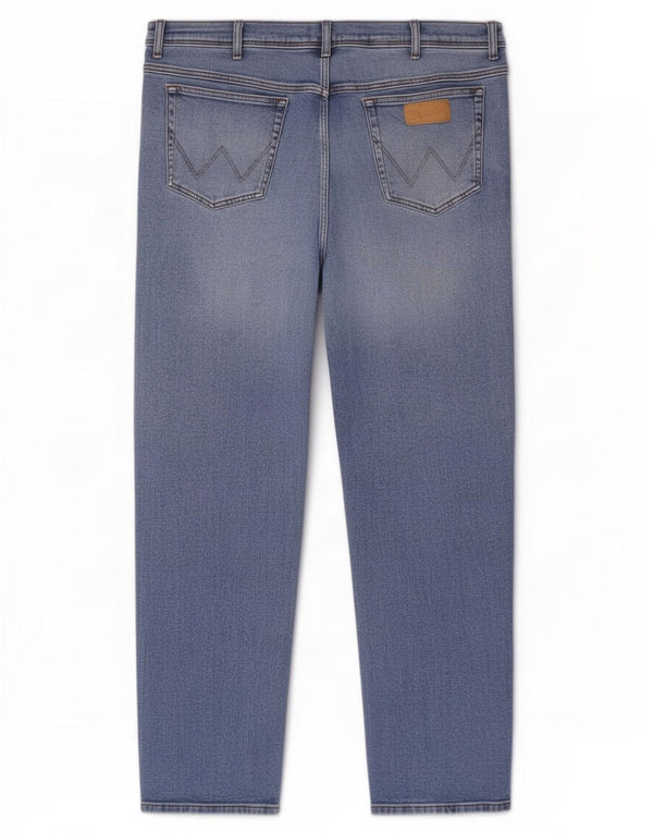 Мужские прямые джинсы Wrangler Texas W46 L32, синий хлопок