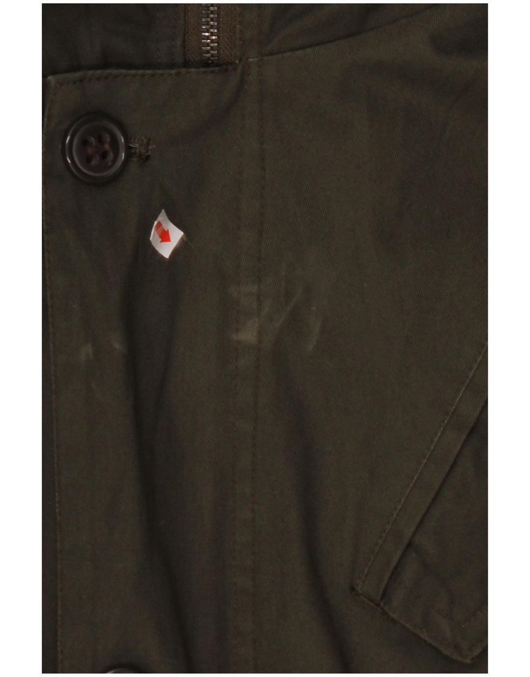 Мужская парка VINTAGE с капюшоном UK 40, большой размер, цвет хаки, хлопок