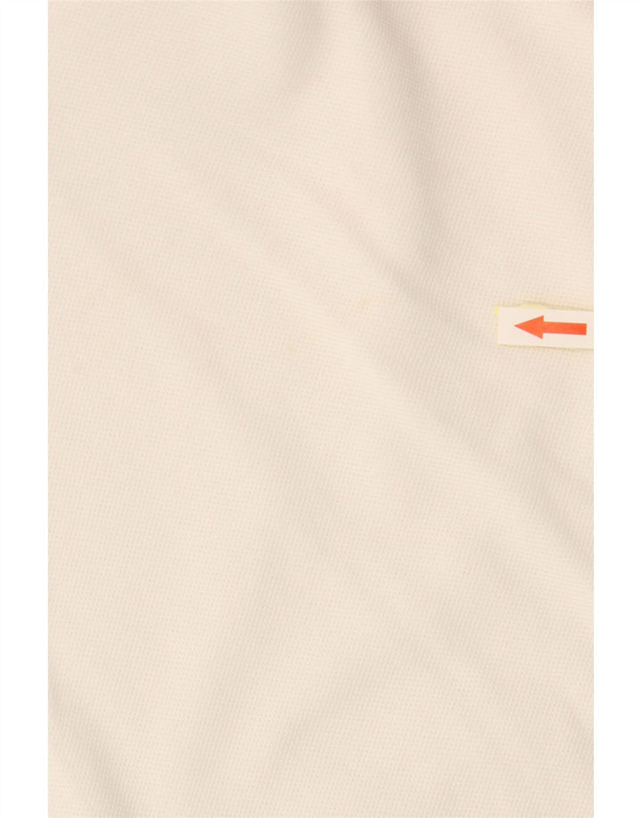 BURBERRY Женская рубашка-поло BRIT UK 12, средний цвет, белый хлопок, хлопок