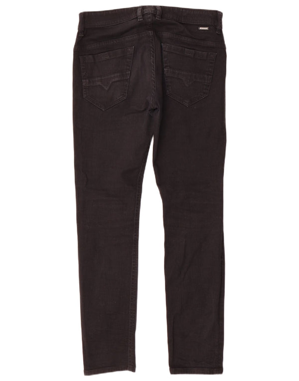Женские узкие джинсы скинни Diesel W30 L30, черный хлопок