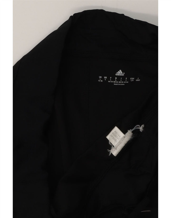 Женские леггинсы-капри ADIDAS UK 16/18, большие черные