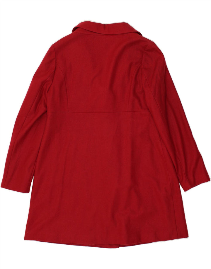 SASHA Womens Overcoat UK 14 Medium Red Wool Vintage Sasha and Second-Hand Sasha from Messina Hembry 