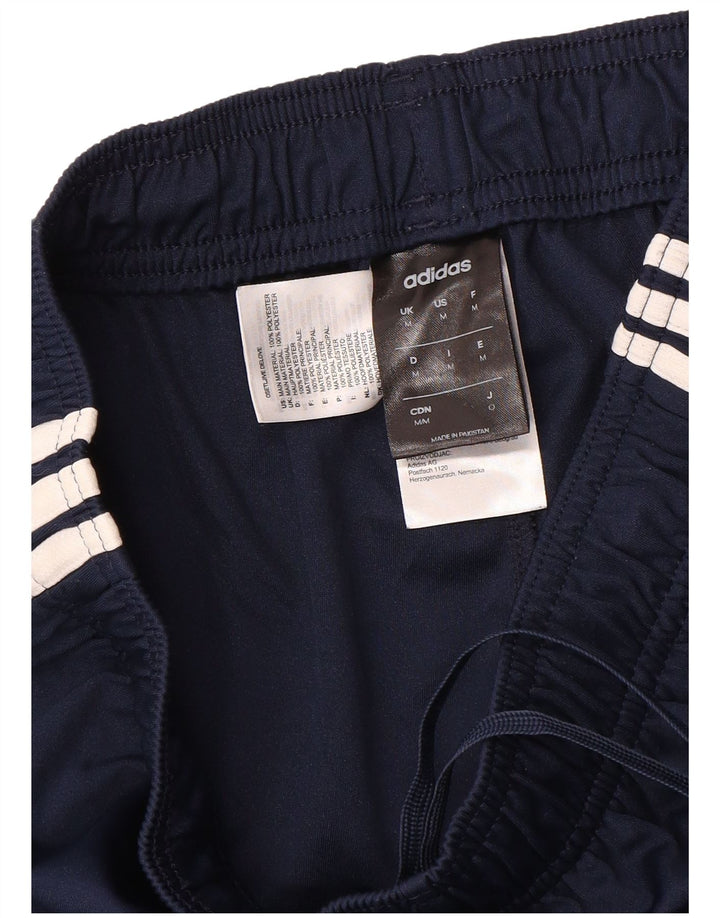 Мужские спортивные шорты Adidas Climalite среднего размера, темно-синие, полиэстер