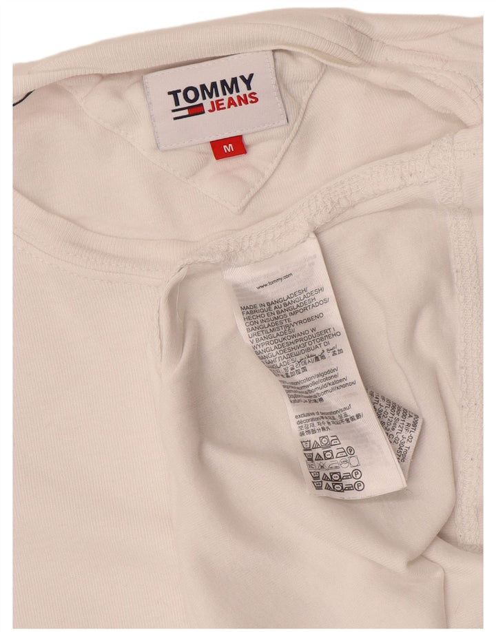 Tommy Hilfiger Мужской топ с длинным рукавом, средний белый хлопок