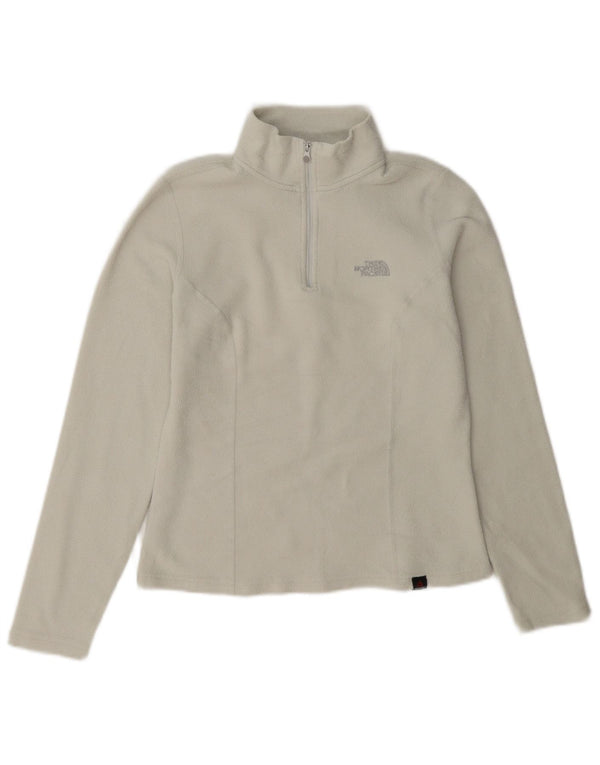Женский флисовый джемпер с воротником на молнии The North Face UK 6 XS, белый полиэстер