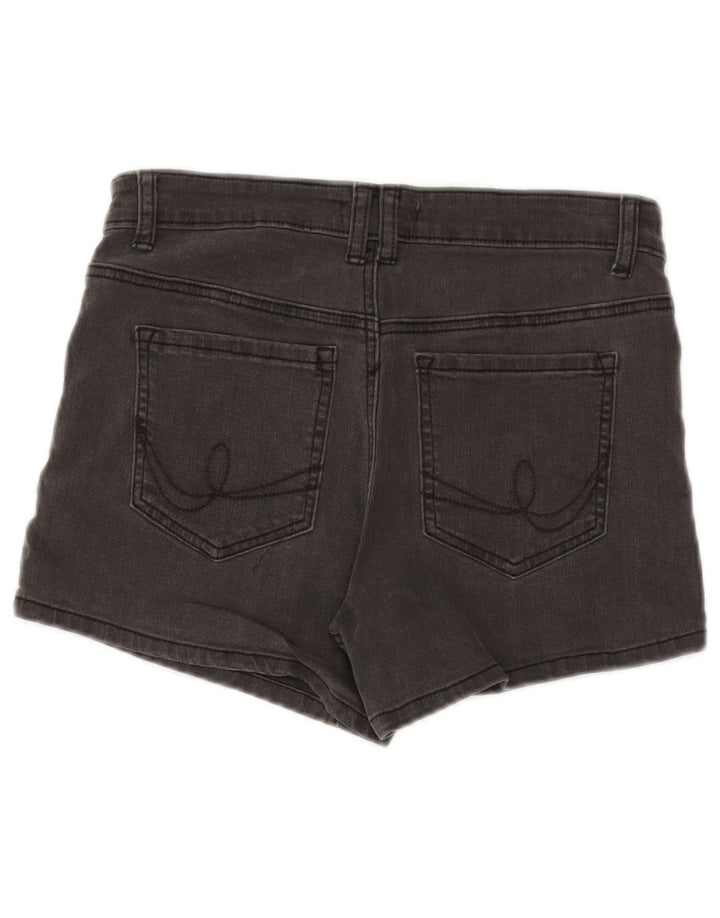 Женские джинсовые шорты Oasis UK 10, маленькие, W28, серые, хлопковые