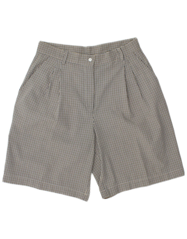 CONTE OF FLORENCE Womens Casual Shorts IT 48 XL W30 Blue Gingham