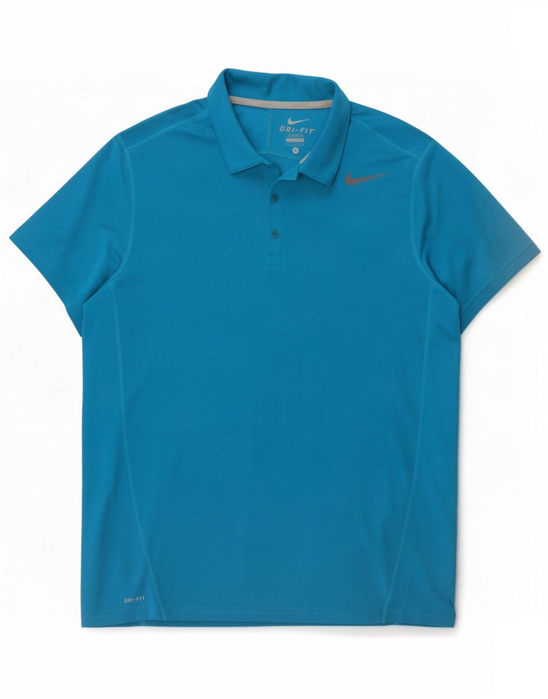 Мужская рубашка-поло Nike Dri Fit, большая синяя полиэстер