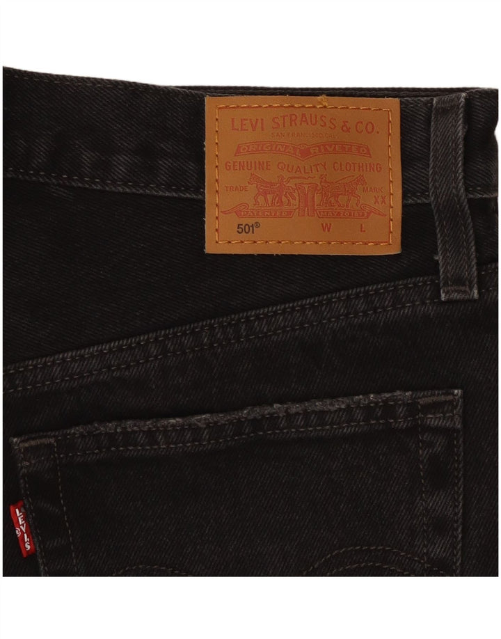 Женские джинсовые шорты Levi's 501 W28, средние черные