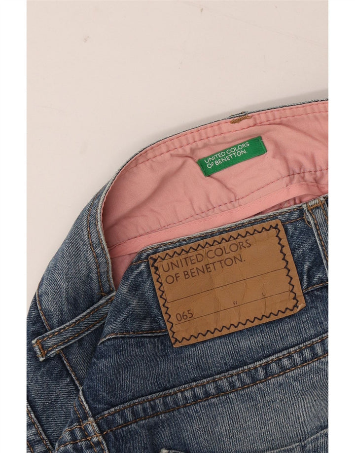 BENETTON Женские джинсовые шорты W30 Medium Blue
