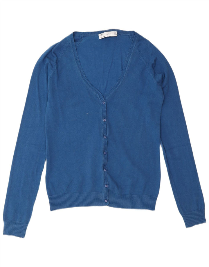 Женский кардиган Zara UK 14, большой синий
