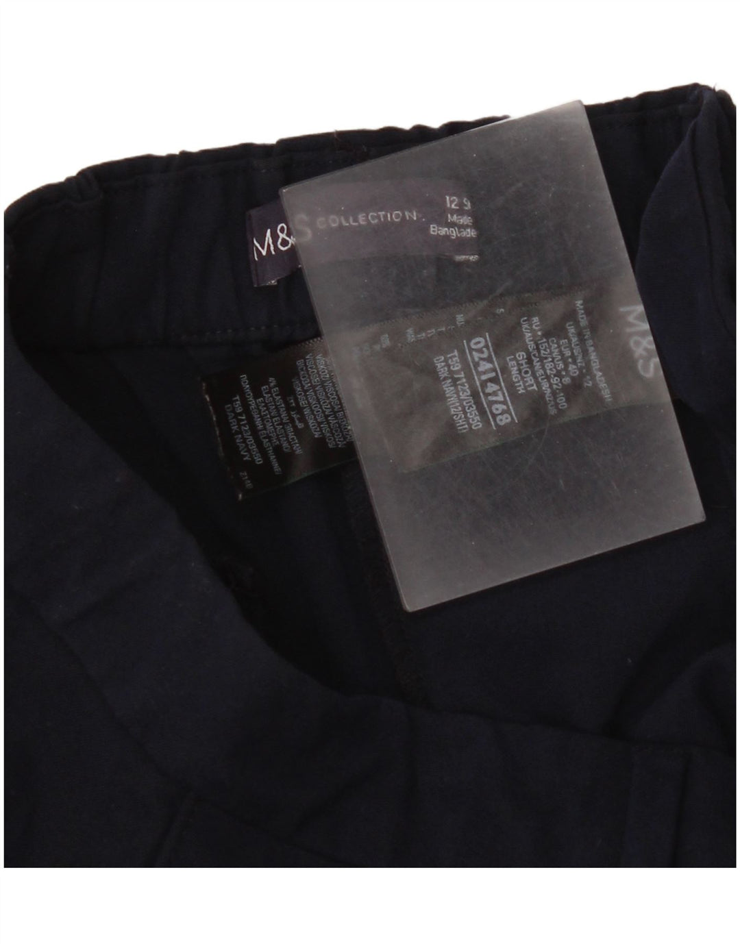 Женские костюмные брюки Marks & Spencer UK 12 Medium W30 L28 Темно-синие