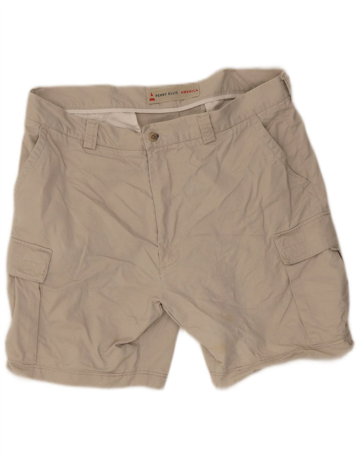 Мужские шорты карго Perry Ellis W38 XL бежевые, хлопок