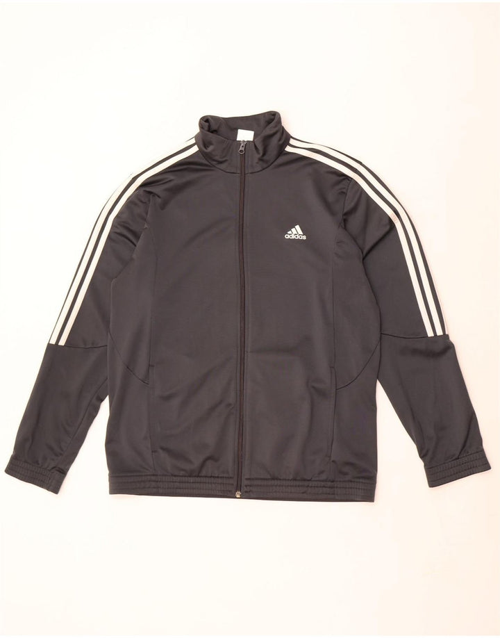Мужская спортивная куртка Adidas UK 44/46, большой серый полиэстер