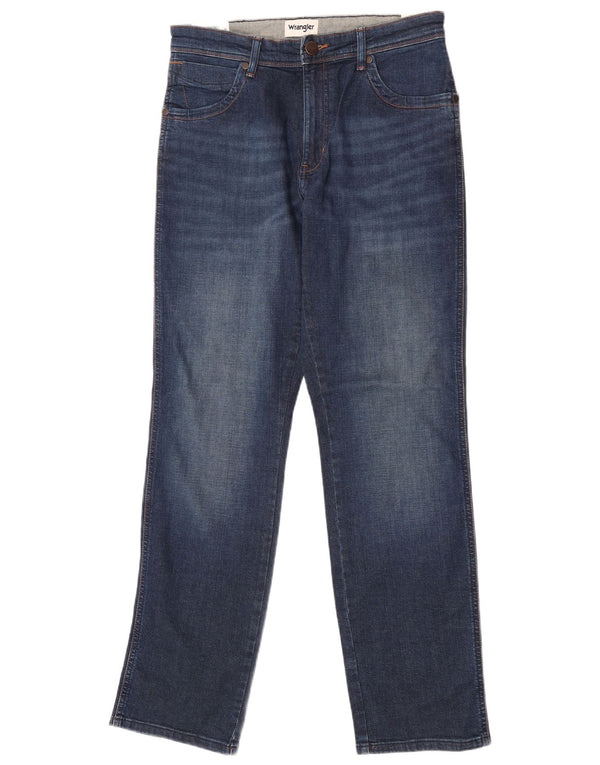 Мужские прямые джинсы Wrangler Texas W33 L34, синий хлопок