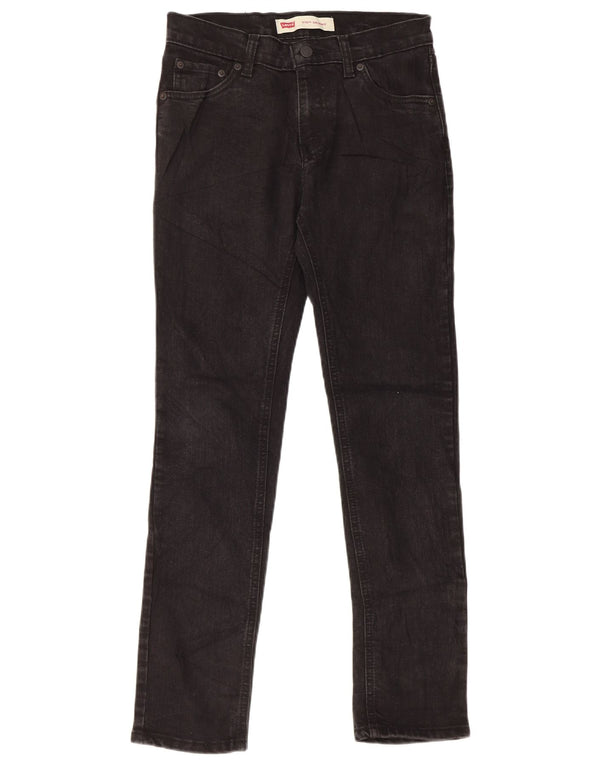 Джинсы скинни Levi's Girls 510 13-14 лет W27 L27, черный хлопок