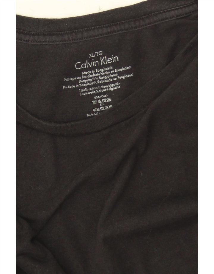 Мужская футболка CALVIN KLEIN XL, черный хлопок