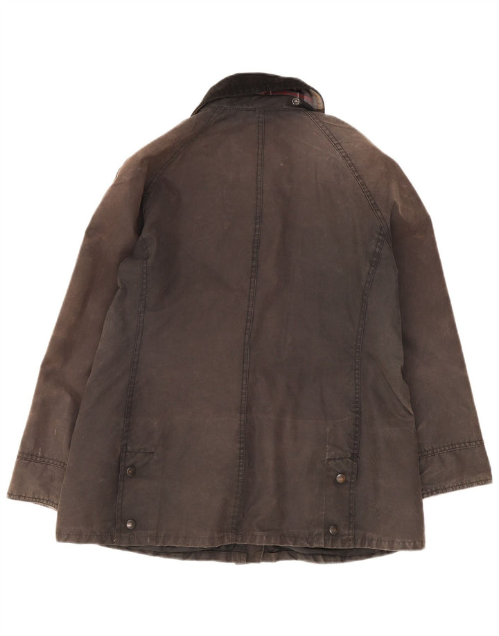 Женская куртка Barbour из вощеного хлопка UK 14, большая серая