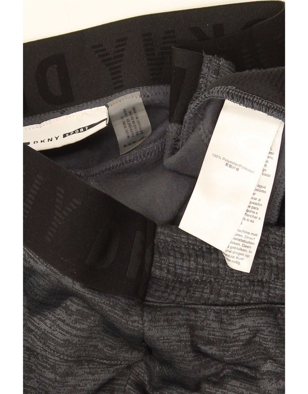 Мужские спортивные брюки Dkny, джоггеры, средний серый хлопок с крапинками