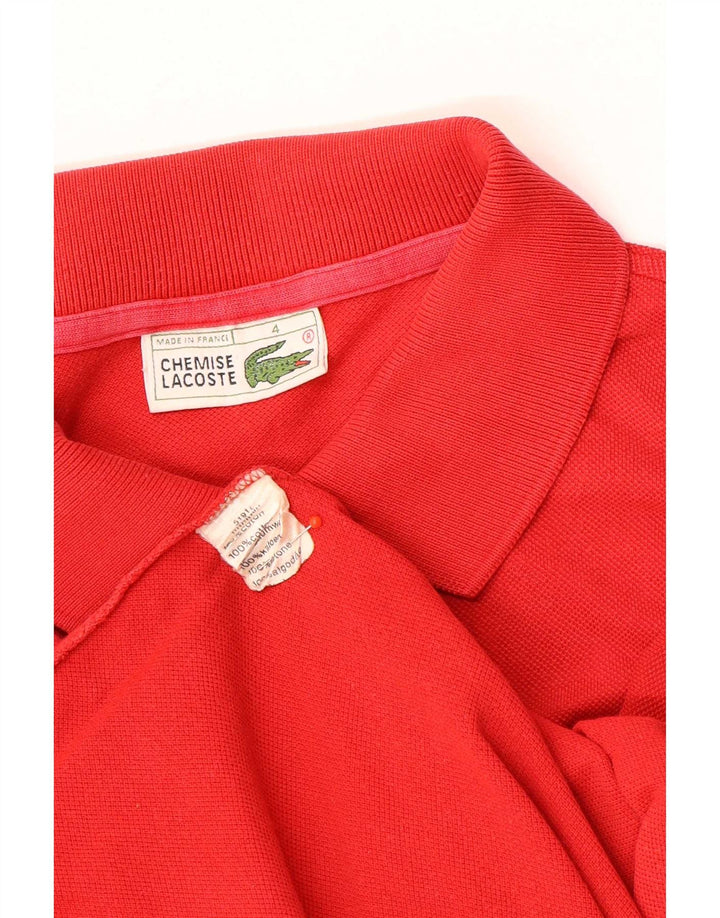Мужская рубашка-поло Lacoste, размер 4, средний красный
