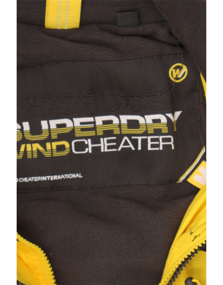 SUPERDRY Mens Windcheater Windbreaker Jacket UK 38 Medium Yellow