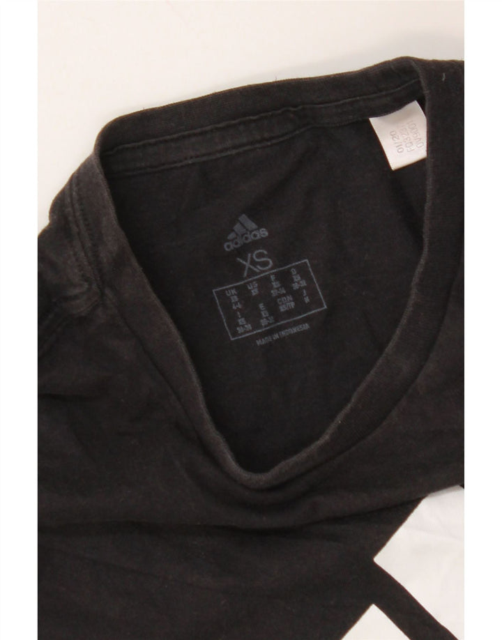 Женская футболка с рисунком ADIDAS Top UK 4/6 XS, черная