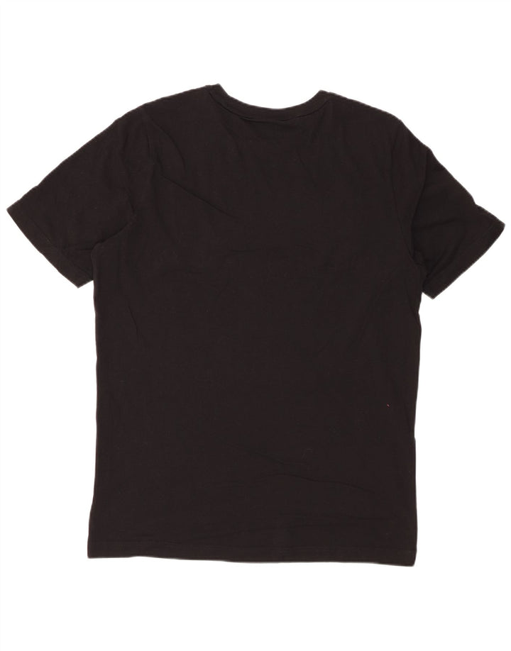 PUMA Mens Graphic T-Shirt Top Medium Black