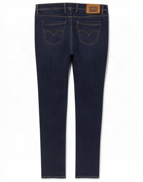 Женские джинсы скинни Levi's 711 W30 L30 темно-синие, хлопок