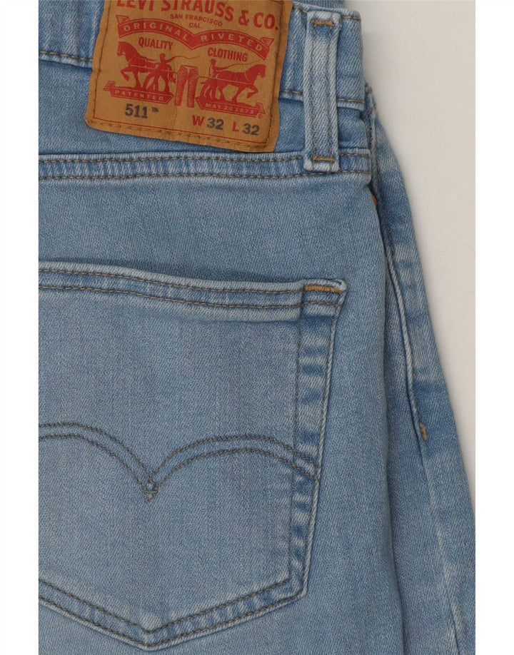 Мужские джинсы Levi's Slim 511 W32 L32 синие, хлопок