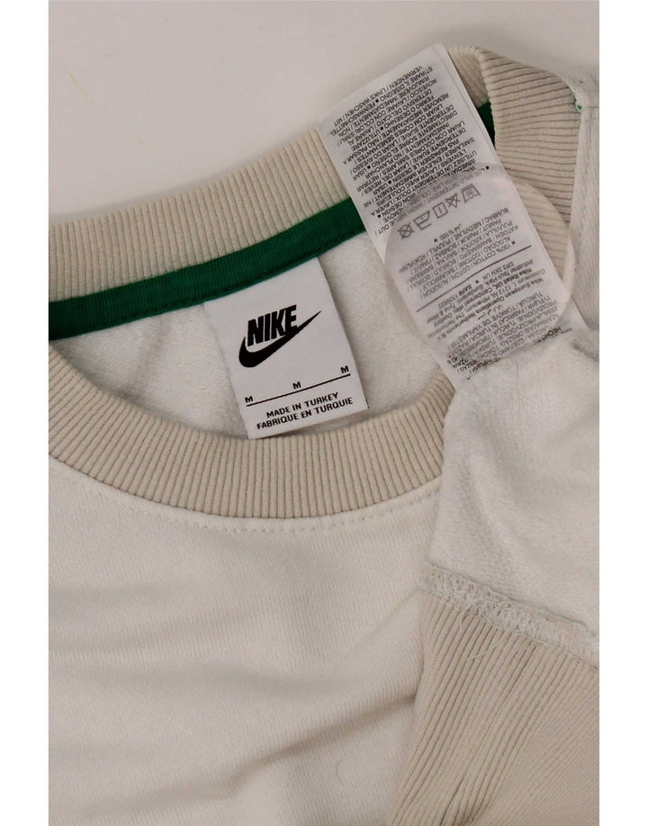 Мужской свитшот с рисунком Nike, средний белый хлопковый джемпер с цветными блоками