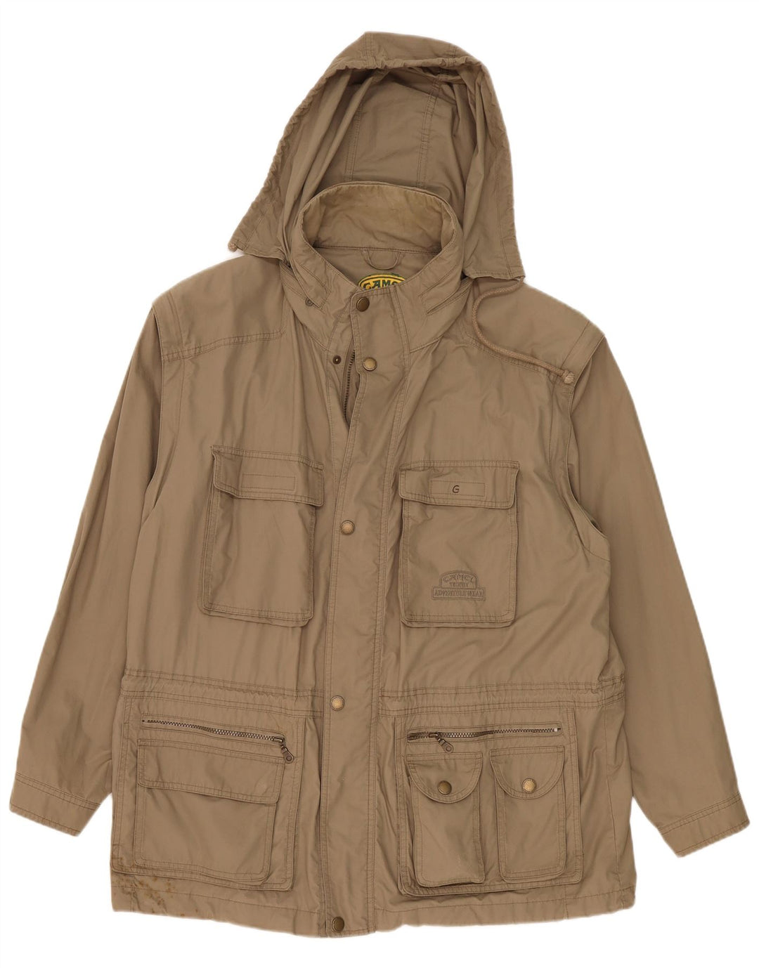 Мужская куртка Camel Active с капюшоном IT 55 2XL Хаки Хлопок