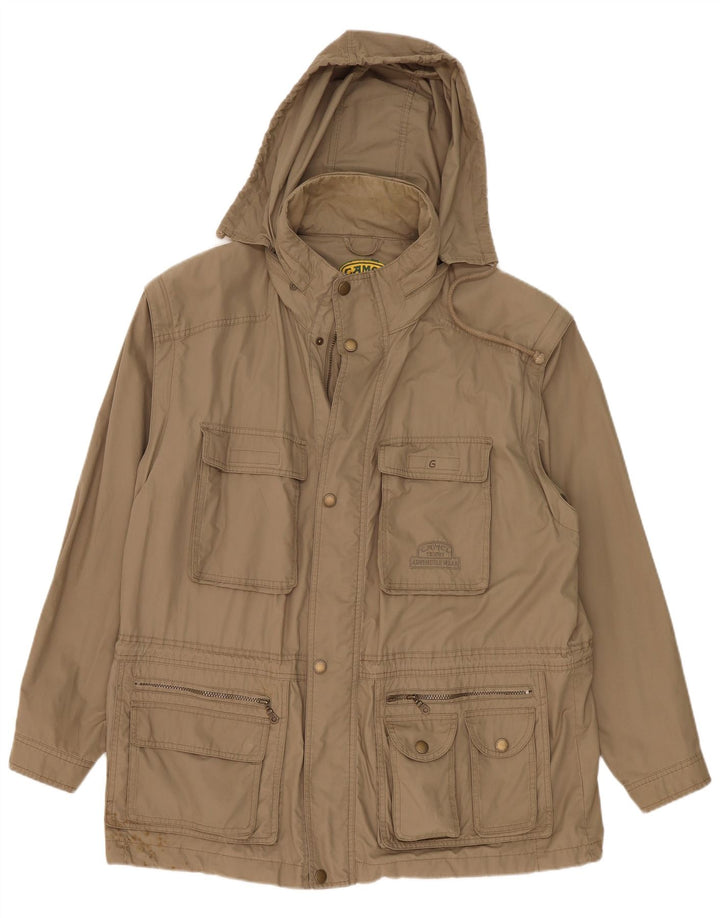 Мужская куртка Camel Active с капюшоном IT 55 2XL Хаки Хлопок