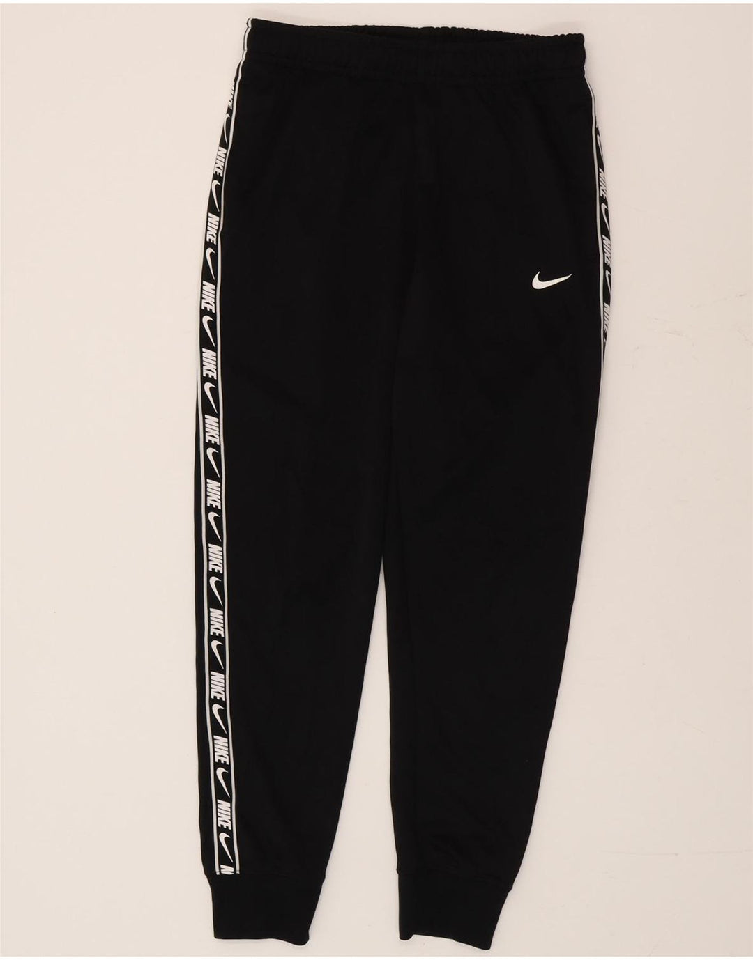 Мужские спортивные штаны Nike Dri Fit с графическим принтом, брюки для бега, маленький черный полиэстер