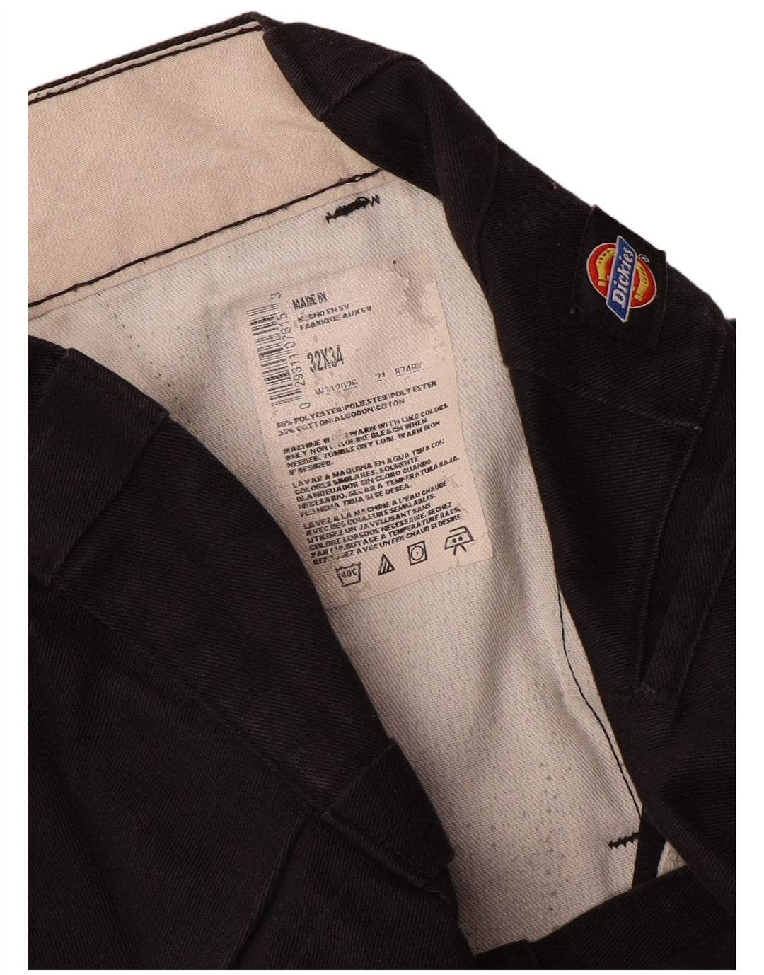 Мужские прямые брюки чинос Dickies W32 L34 коричневые из полиэстера