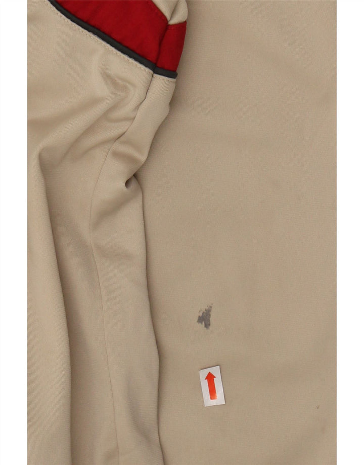 LOTTO Boys Tracksuit Top Jacket 15-16 Years XL Beige Colourblock Polyester