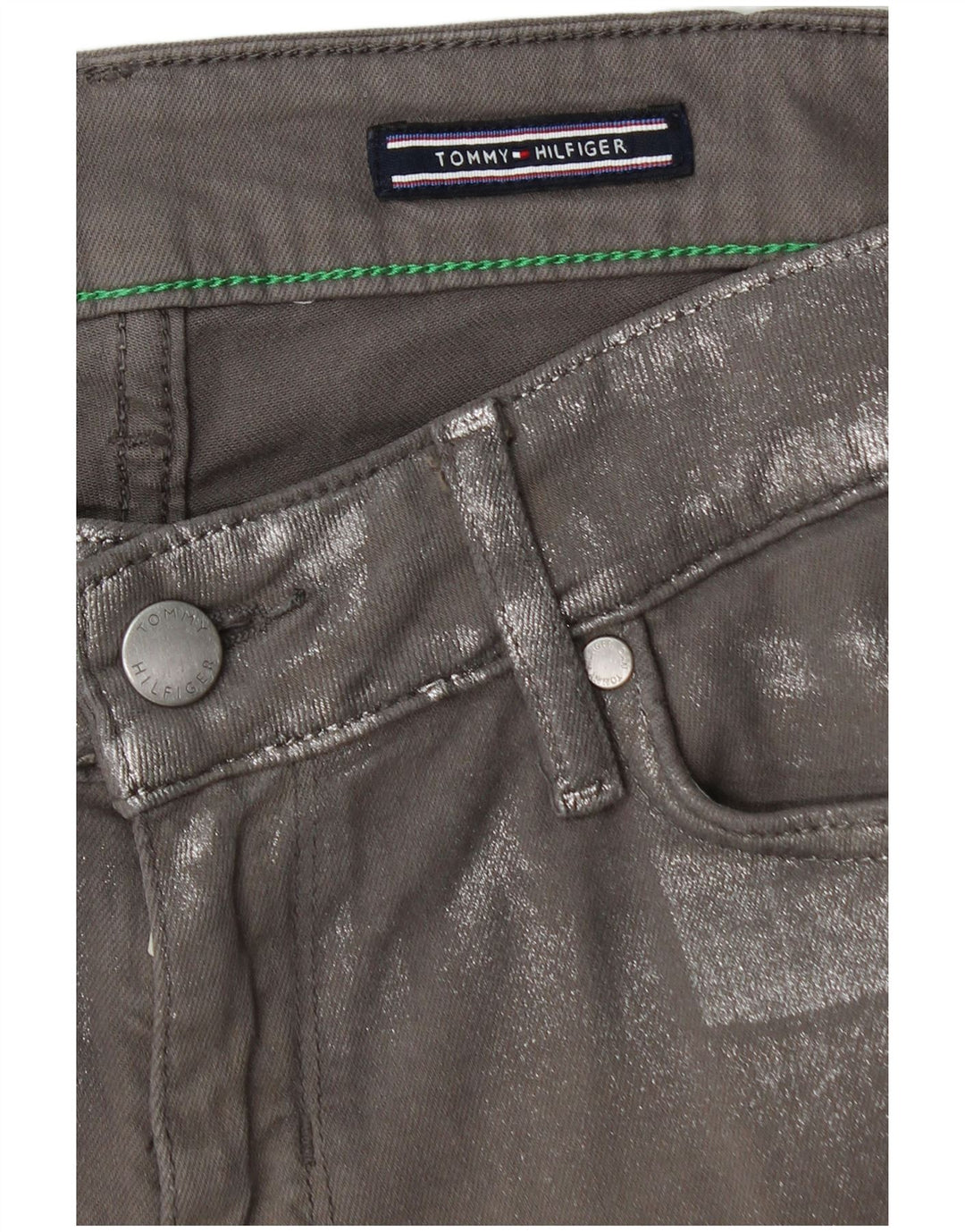 TOMMY HILFIGER Женские джинсы скинни Venice LW W30 L30 Серый хлопок