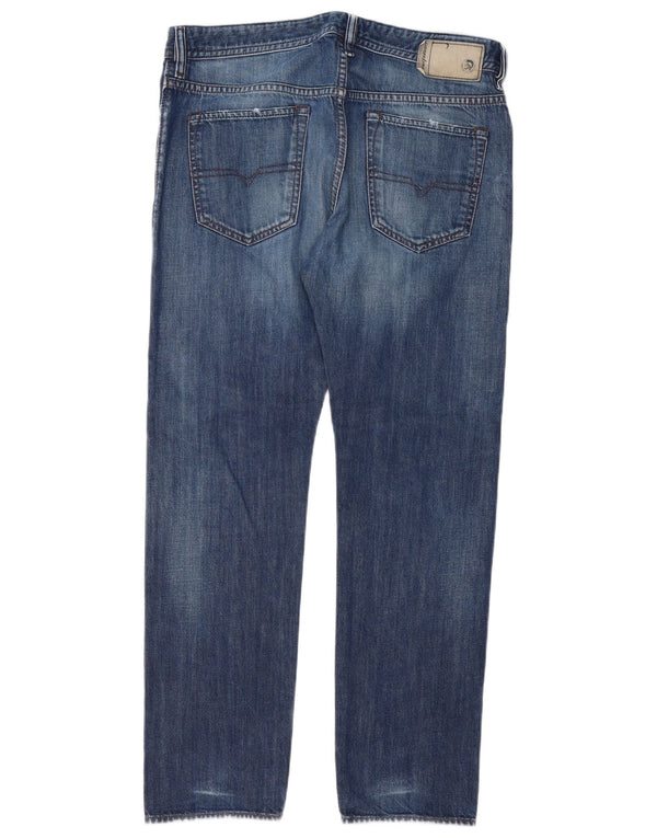 Мужские зауженные джинсы Diesel Buster Regular W32 L30, темно-синие, хлопок
