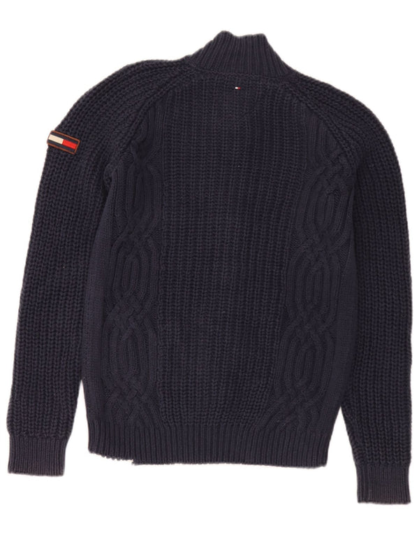 Свитер-кардиган Tommy Hilfiger для мальчиков 13–14 лет, темно-синий, хлопок