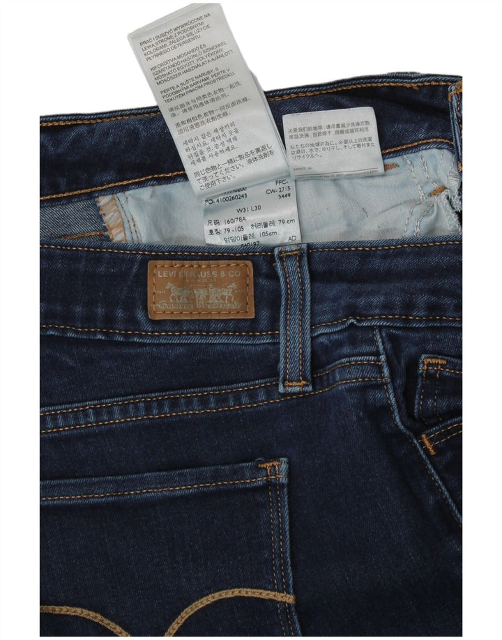 Женские джинсы скинни LEVI'S W31 L30 Темно-синие, хлопок