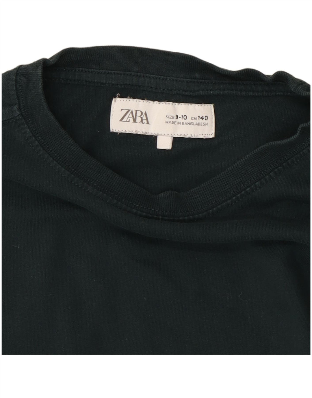 ZARA Boys Top Long Sleeve 9-10 Years Green