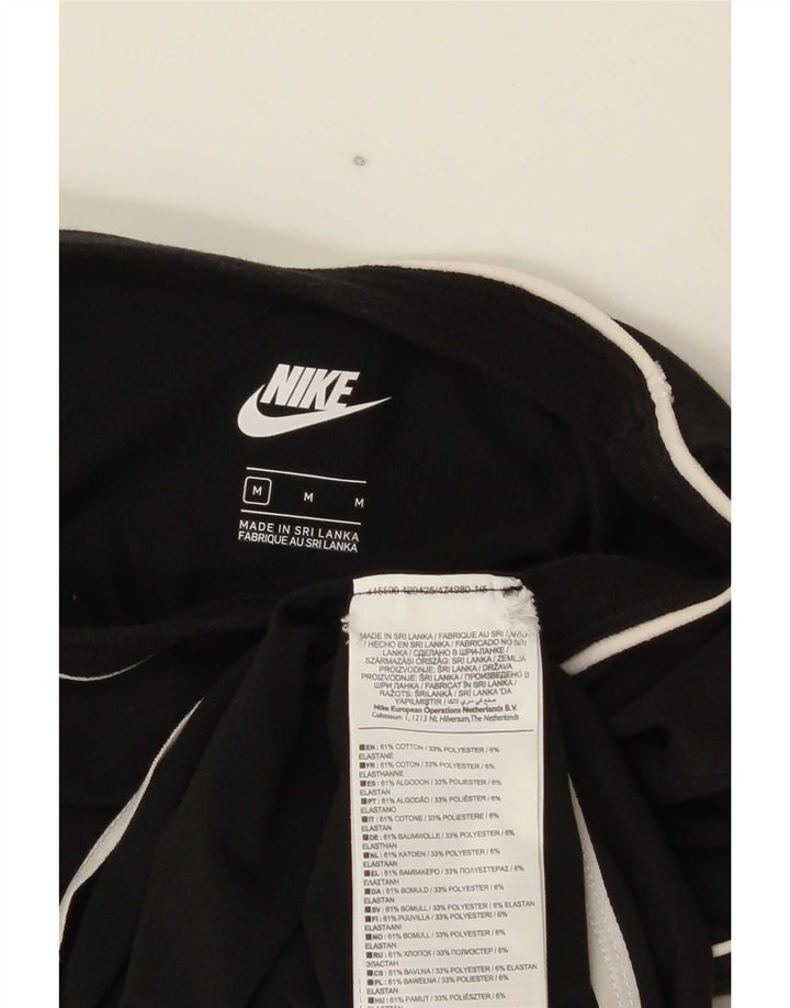 Женское боди с графическим рисунком Nike UK 12, средний черный хлопок, черный