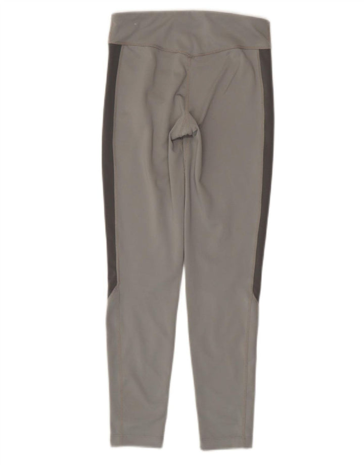 Леггинсы NIKE Dri Fit для девочек 10–11 лет, средний серый полиэстер с цветными блоками