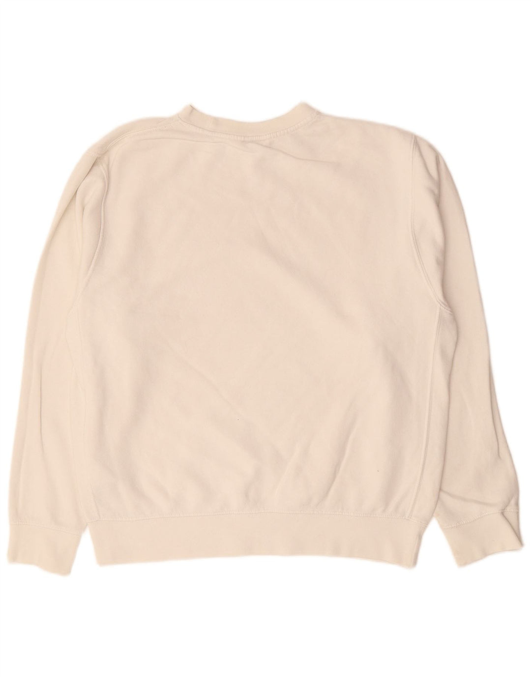 Мужской свитшот NIKE, хлопковый джемпер среднего цвета белого цвета